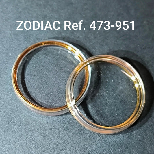 ZODIAC - orig. NOS Uhrglas - Vintage - Ref. 473-951 - ATG Dbl revidierten Spannring