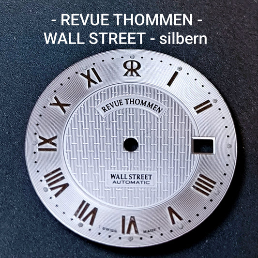 REVUE THOMMEN WALL STREET - ZIFFERBLATT / DIAL - für ETA Cal. 2824-2 - NOS - Durchmesser = 30,0mm