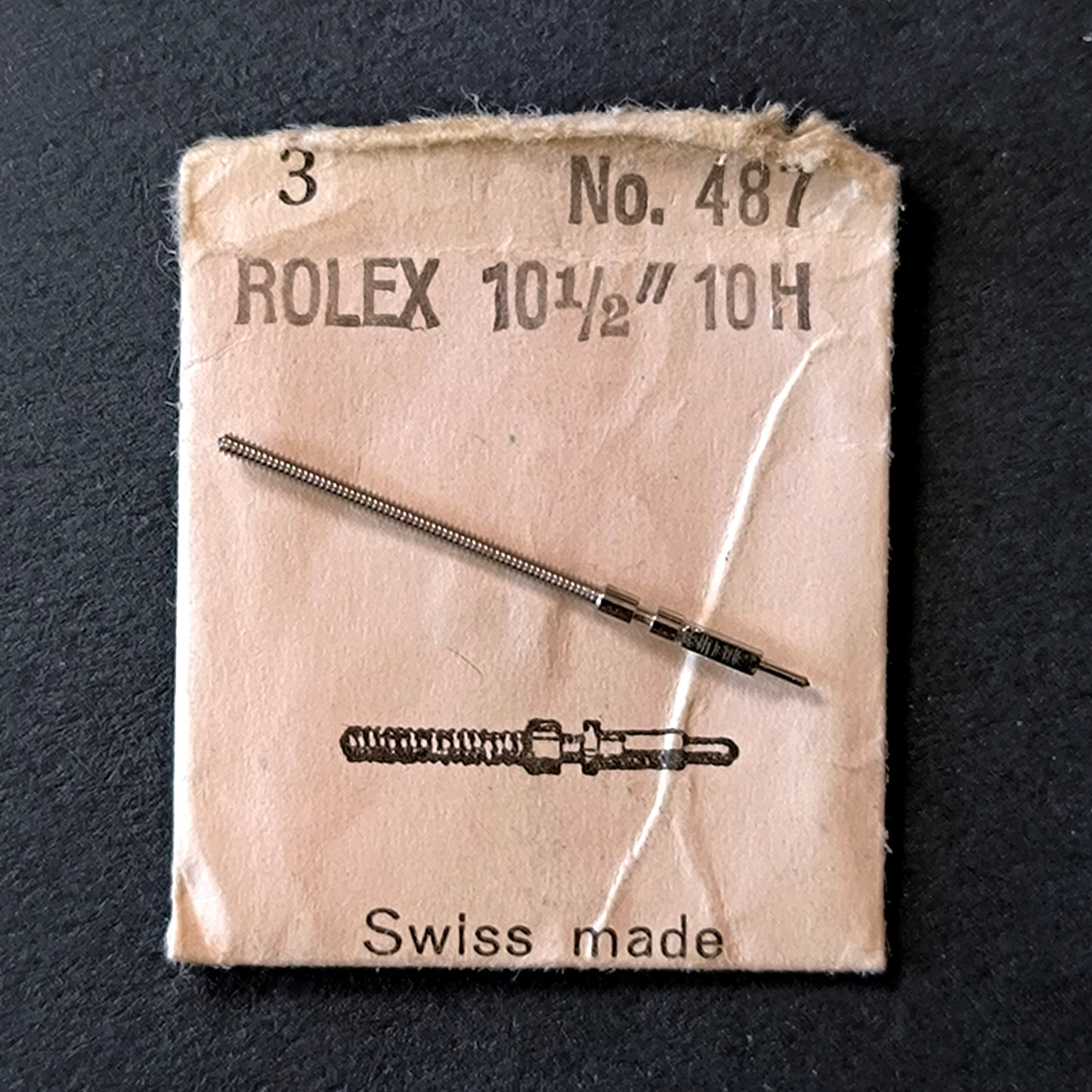 ROLEX - Cal. 10H - nicht Cal. 100 / not Cal. 100 - Aufzugwelle / Winding Stem - NOS - Vintage - Part Nr. 401