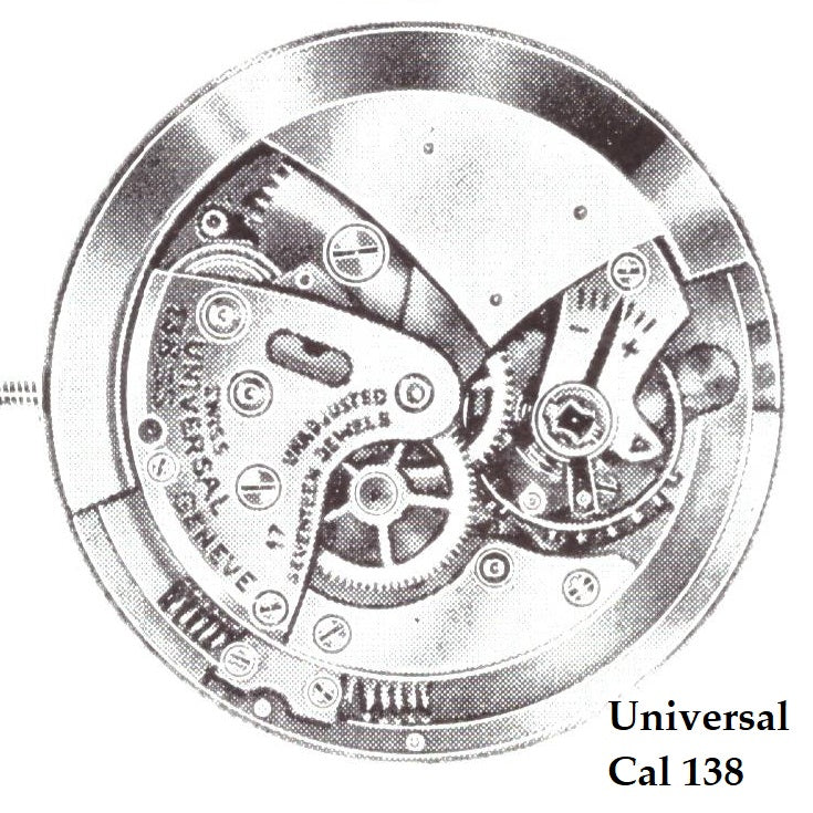 Universal - Cal. 138 - Part. 105 - Federhausbrücke - NOS - Vintage