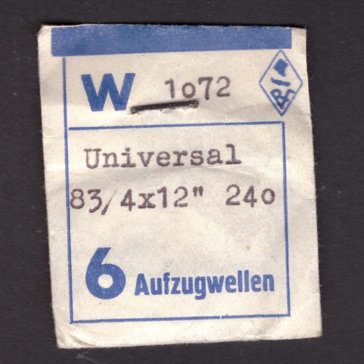 Universal - Cal.240 - Part. 401 - Aufzugwelle / Winding Stem - NOS - Vintage