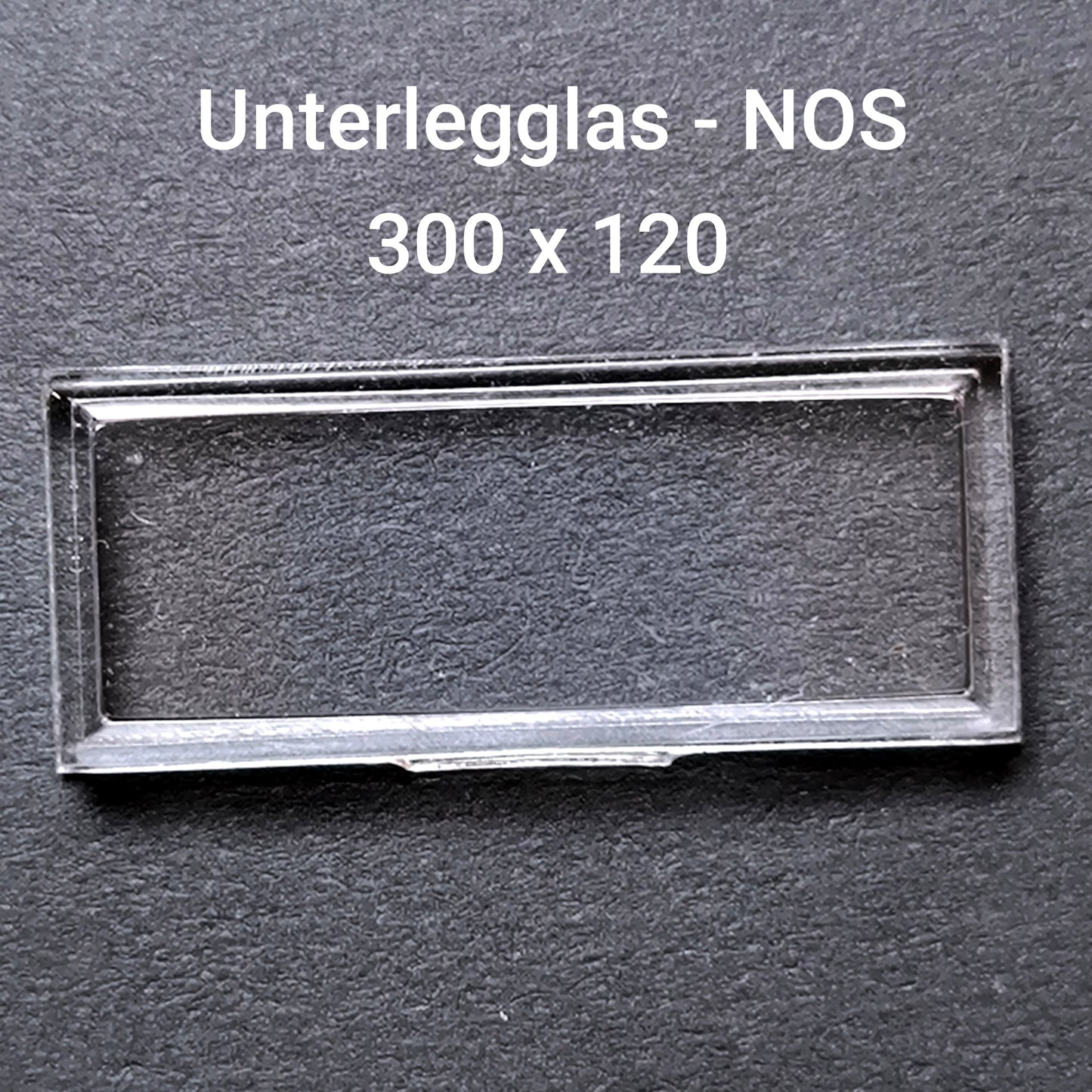 U - Unterlegglas Kunststoff - NOS - Vintage - Durchmesser 300 x 120
