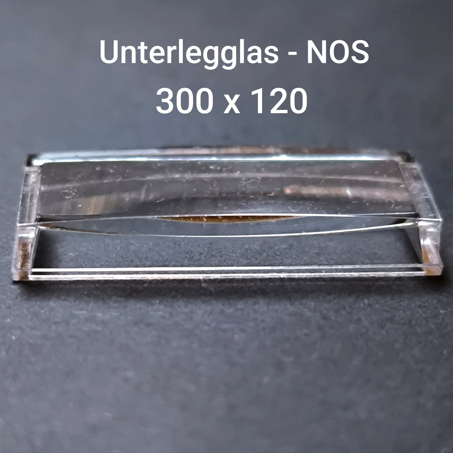 U - Unterlegglas Kunststoff - NOS - Vintage - Durchmesser 300 x 120