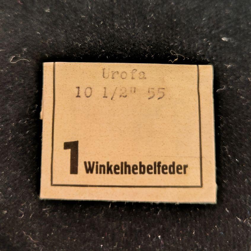Urofa Cal. 55 - Winkelhebelfeder / Setting Lever Spring - EB Nr. 445 - NOS - Vintage (Kopie)