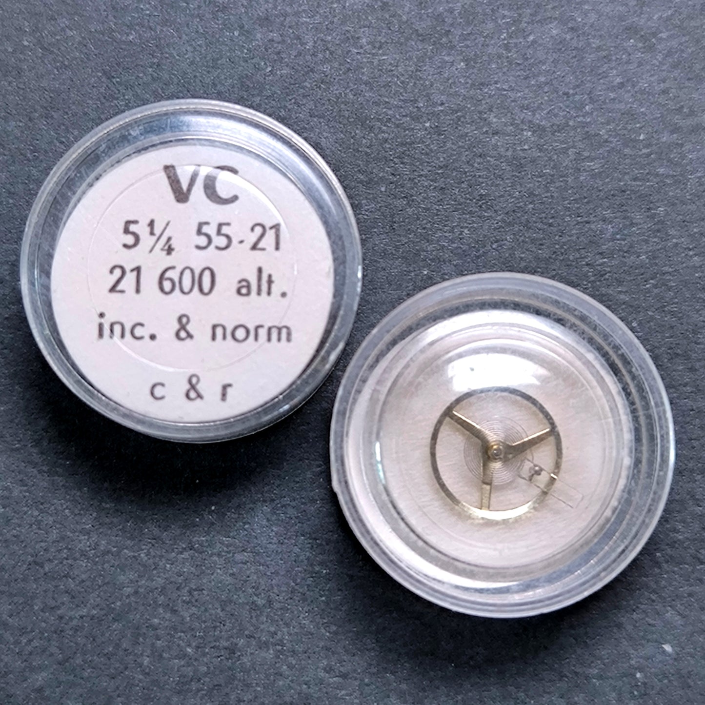 VC - Cupillard - Unruh Komplett incabloc - NOS - Cal. 55-21 - Vintage - Part. 721