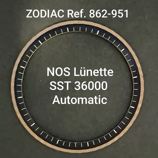 ZODIAC - orig. Lünettenring / Lünette - NOS - Vintage - Ref. 862-951