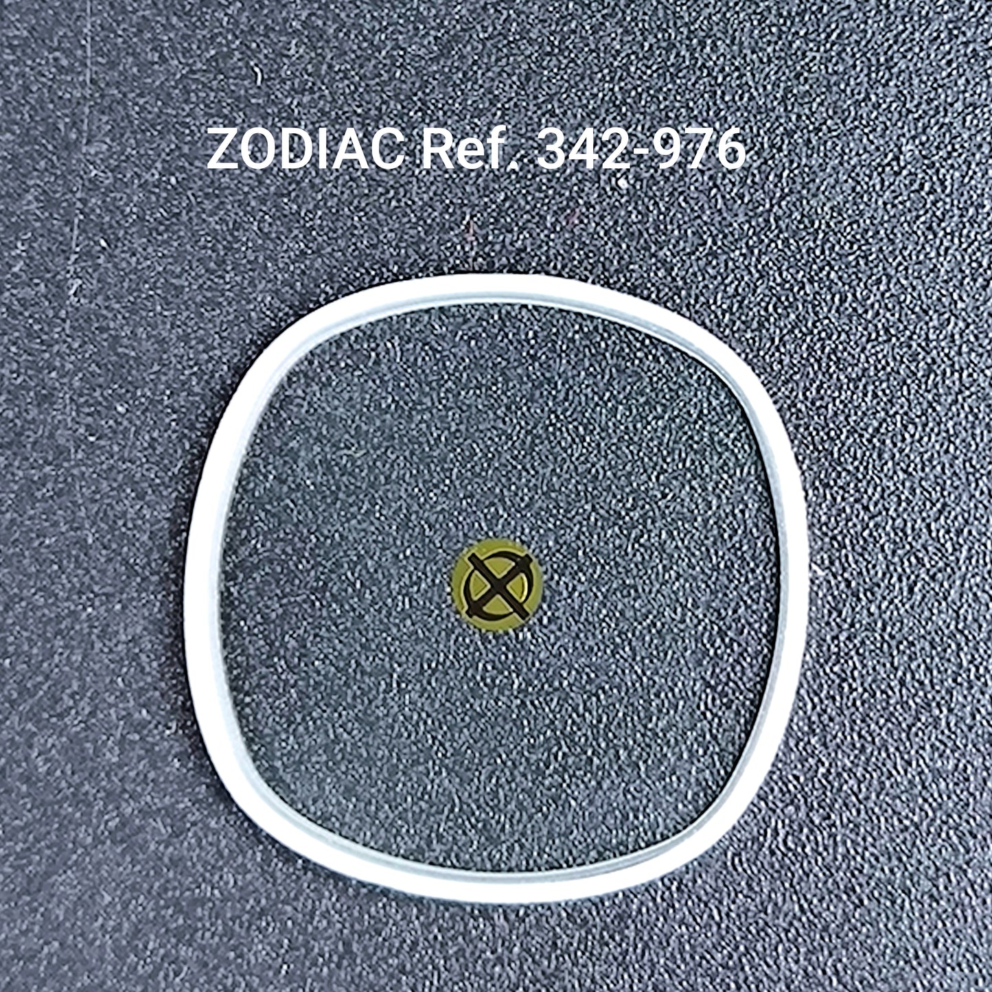 ZODIAC Astrograpic - orig. NOS mineral Uhrglas mit Profildichtung- Vintage - Ref. 342-976