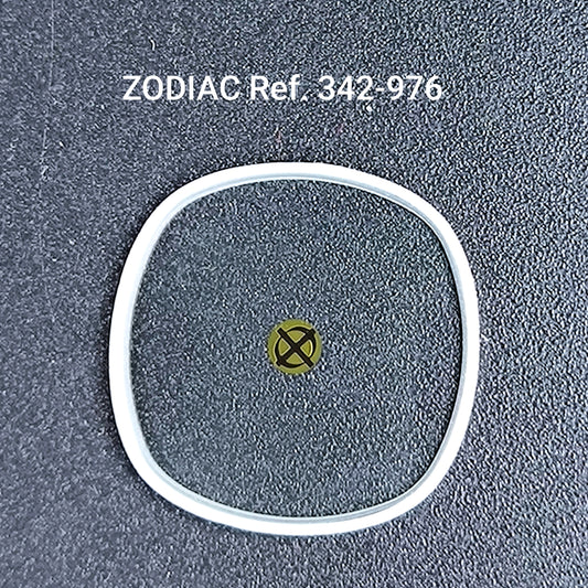 ZODIAC Astrograpic - orig. NOS mineral Uhrglas mit Profildichtung- Vintage - Ref. 342-976