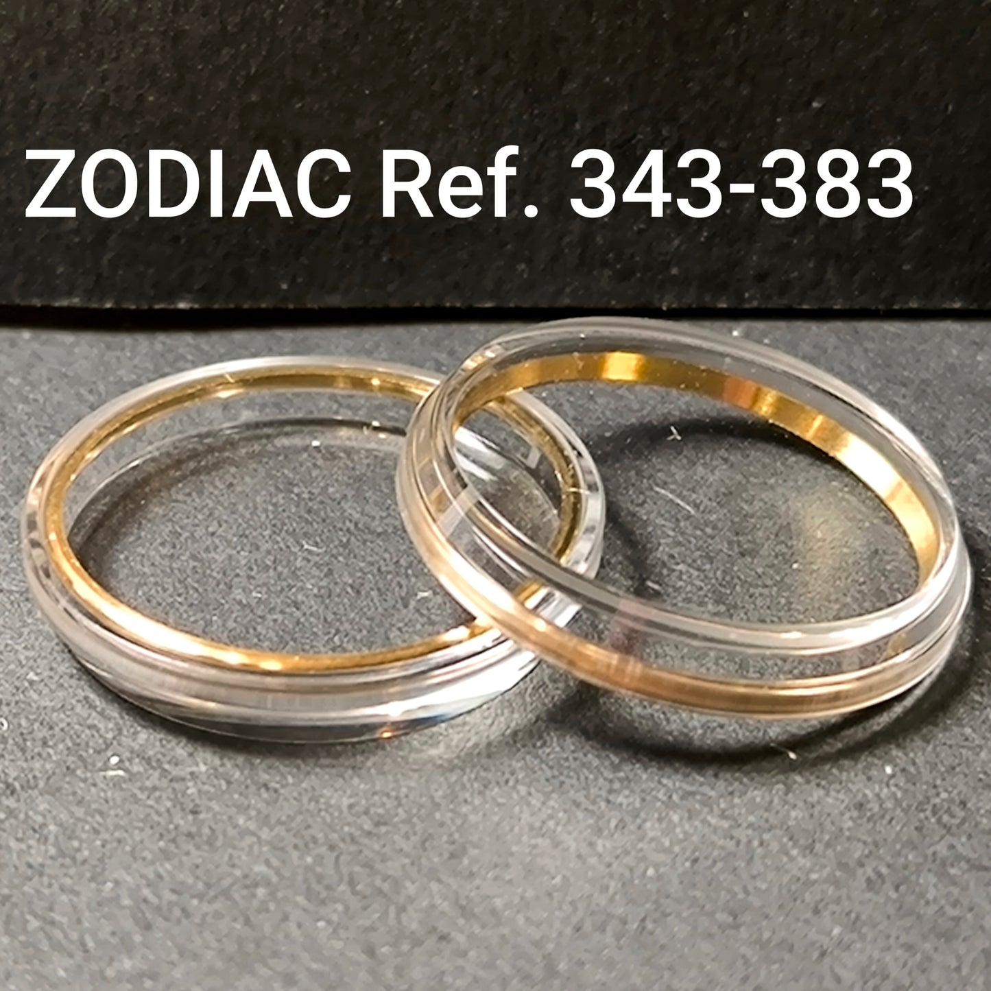 ZODIAC - orig. NOS Uhrglas - ATG - Vintage - Ref. 343-383
