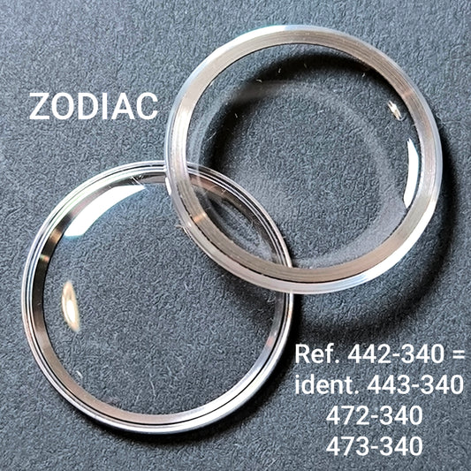 ZODIAC - orig. NOS Uhrglas - ATC - Vintage - Ref. 442-340 = ident. Ref. 443-340, Ref. 472-340, Ref. 473-340 (Kopie)