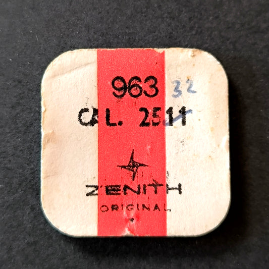 Zenith - Cal. 2511 =ident. Cal. 2532, ... - Aufzugwellenverlängerung mit Negativ Ansatz / Female Extension Stem- NOS - Vintage - Part Nr. 963