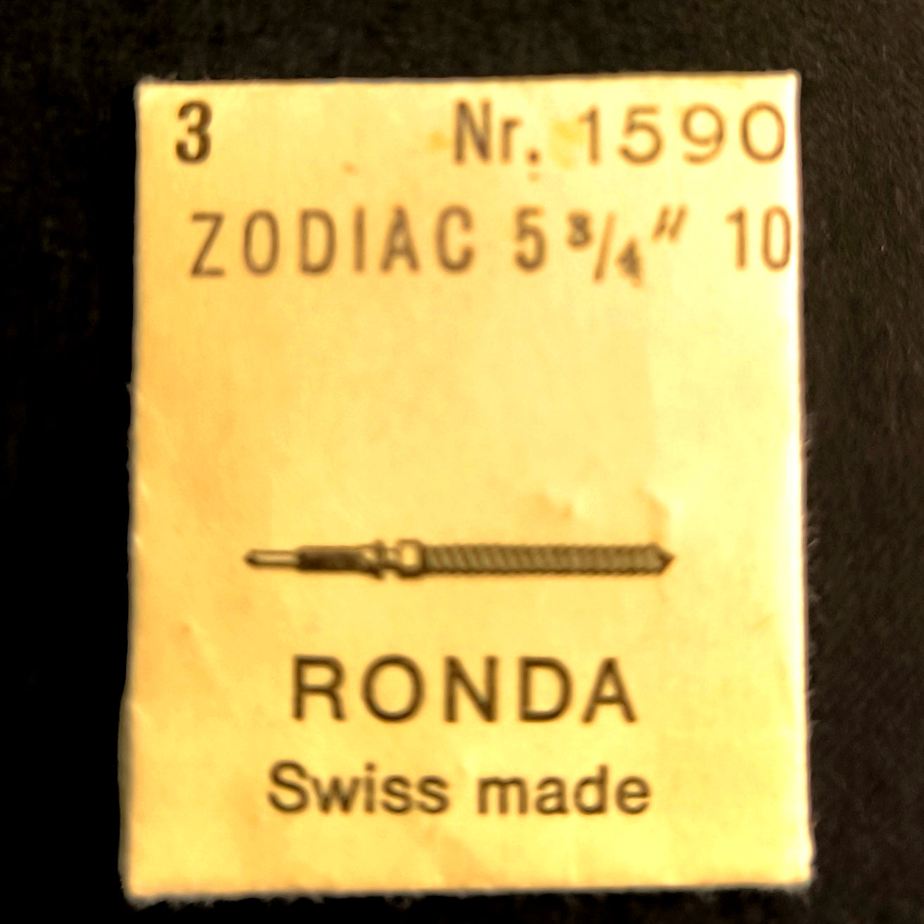 Zodiac - Cal. 10 - Part. 401 - Aufzugwelle / Winding Stem - NOS - Vintage