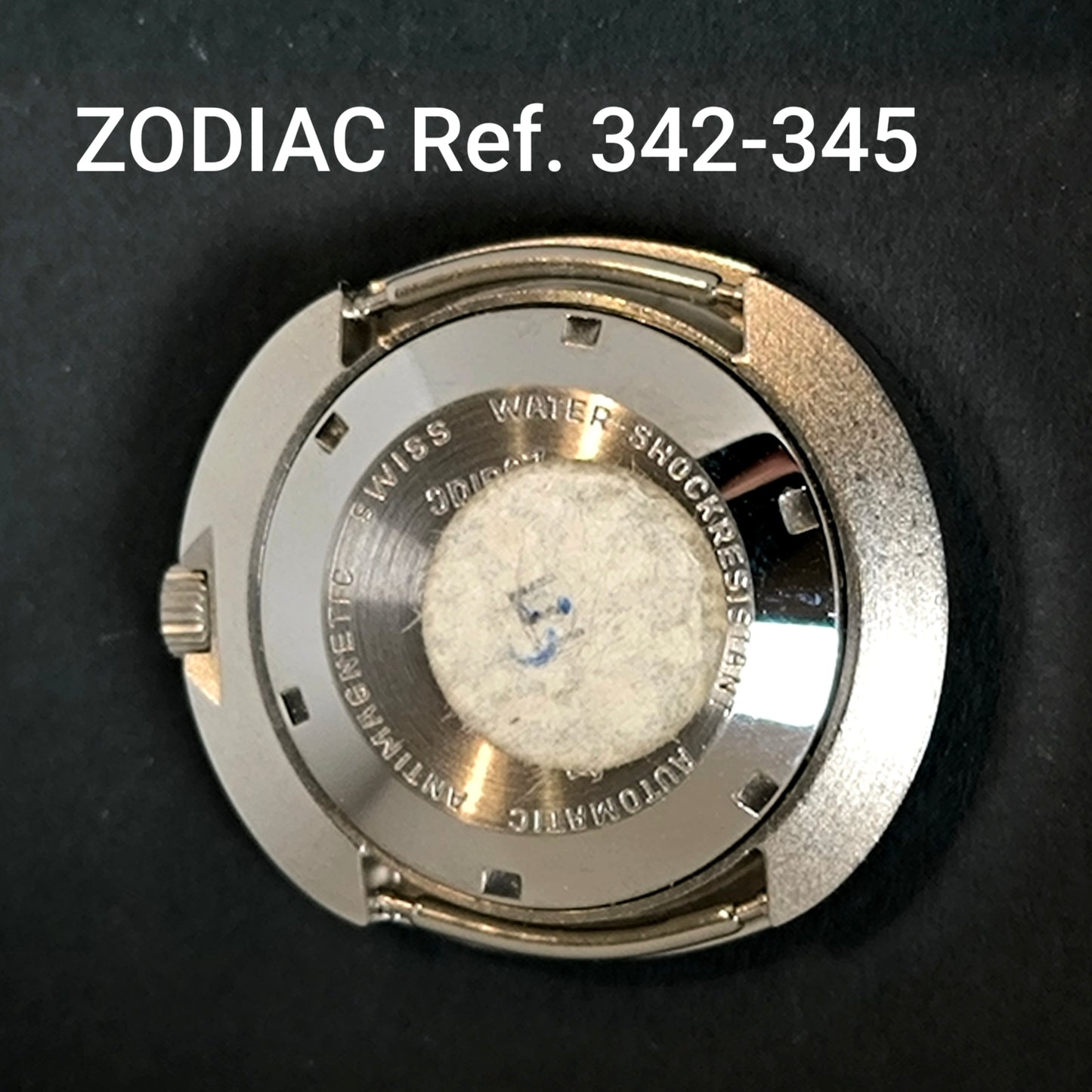 ZODIAC - Vintage NOS - orig. Gehäuse, Krone & Glas - Stahl - Ref. 342-345