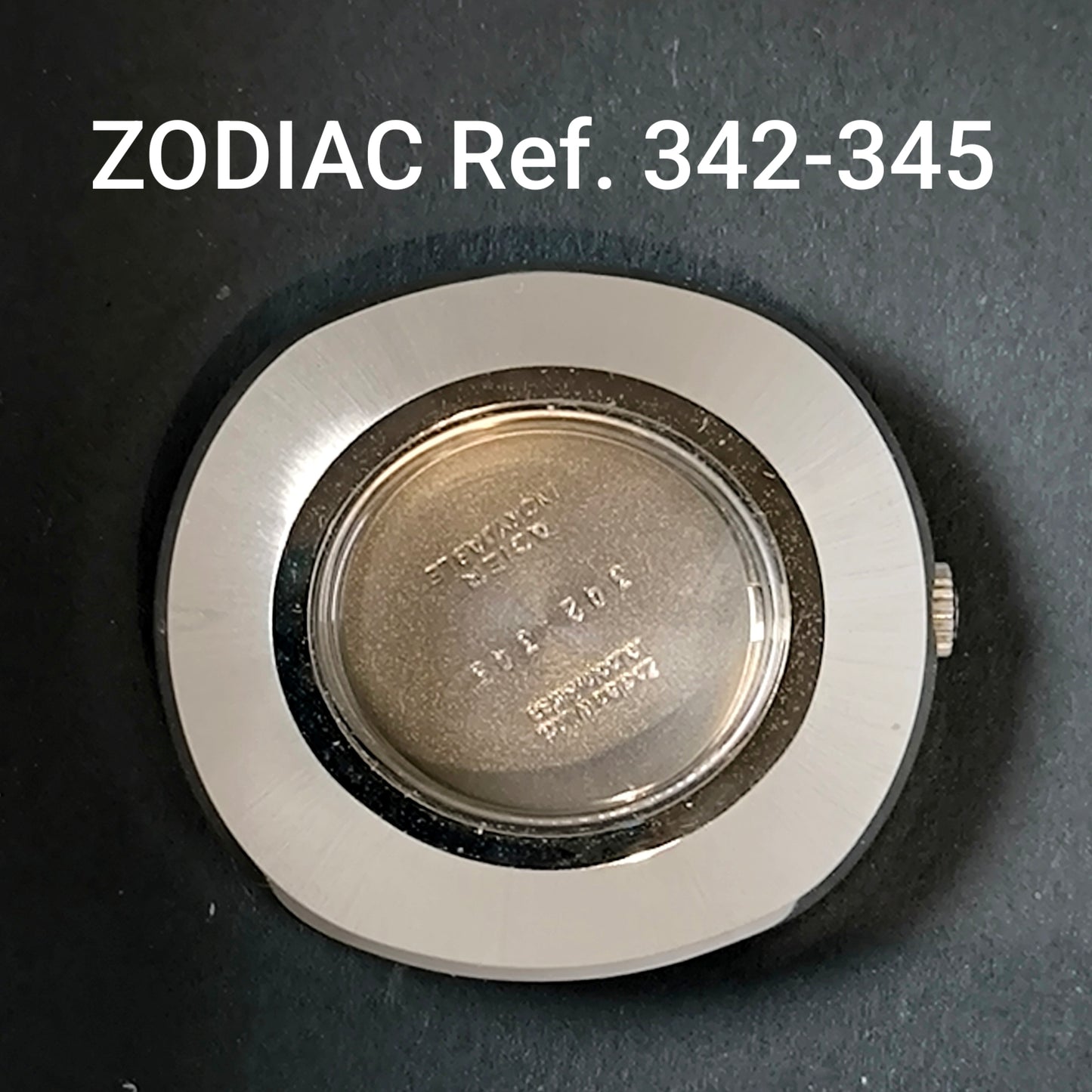 ZODIAC - Vintage NOS - orig. Gehäuse, Krone & Glas - Stahl - Ref. 342-345