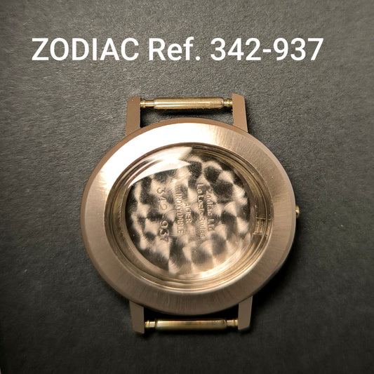 ZODIAC - Vintage NOS - orig. Gehäuse & Glas - Stahl - Ref. 342-937