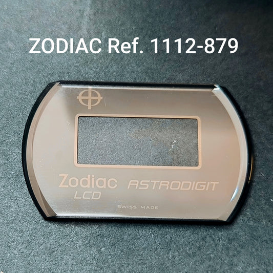 ZODIAC Astrodigit LCD Swiss Made - orig. NOS mineral Uhrglas - Vintage - Ref. 1112-879 - Digital