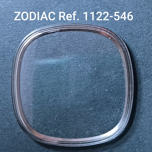 ZODIAC - orig. NOS Uhrglas - Vintage - Ref. 1122-546 - ATC Spannring