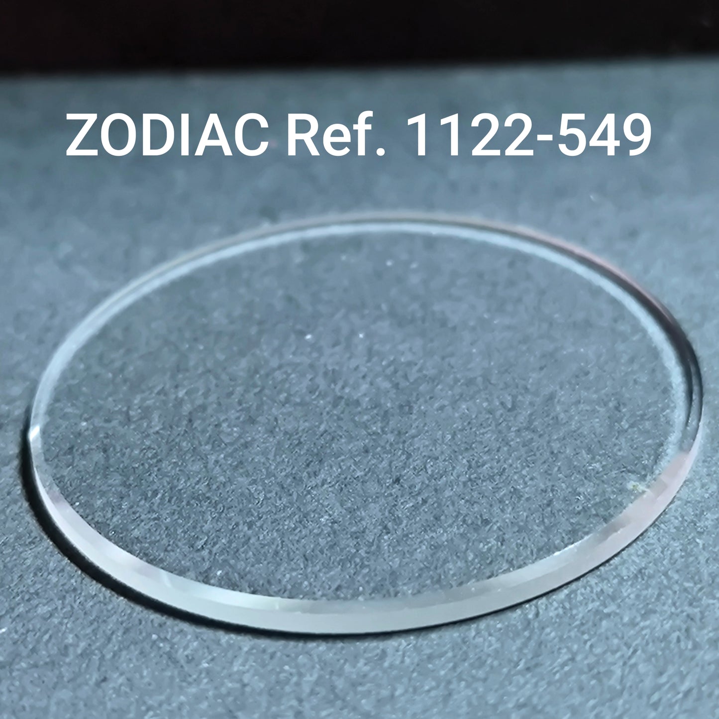 ZODIAC - orig. NOS  Mineral Uhrglas - Vintage - Ref. 1122-549