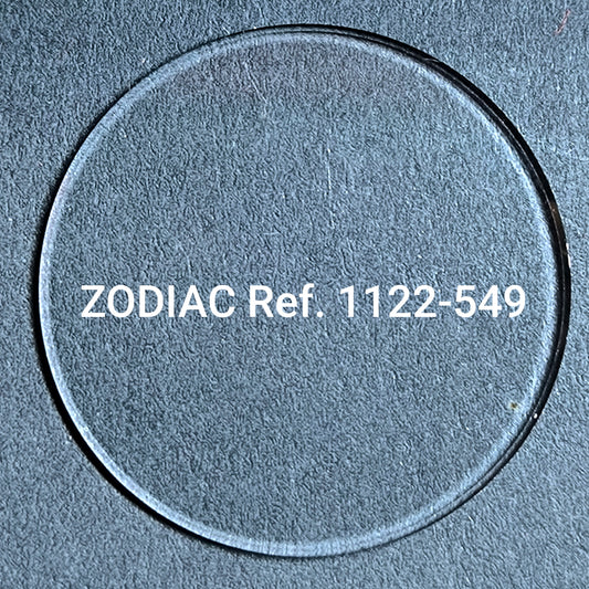 ZODIAC - orig. NOS  Mineral Uhrglas - Vintage - Ref. 1122-549