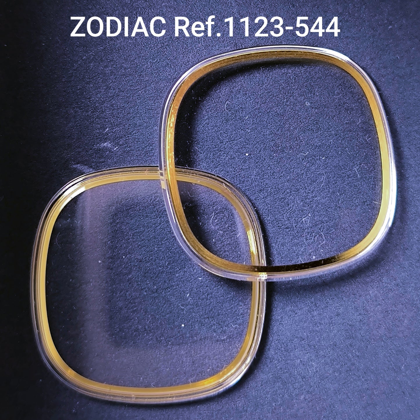ZODIAC - orig. NOS Uhrglas - Vintage - Ref. 1123-544 - ATG Spannring Dbl