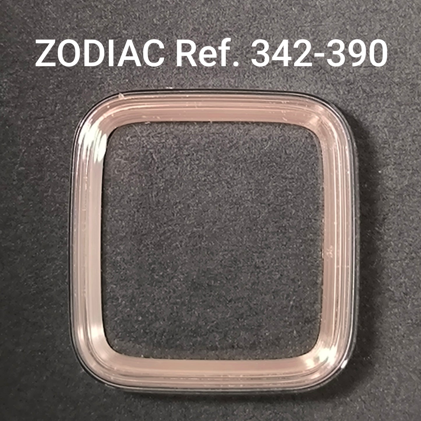 ZODIAC - orig. NOS Uhrglas - Vintage - Ref. 342-390 - Stahl Spannring