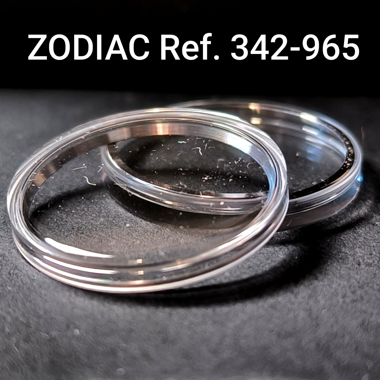 ZODIAC - orig. NOS ATC Uhrglas - Vintage - Ref. 342-965