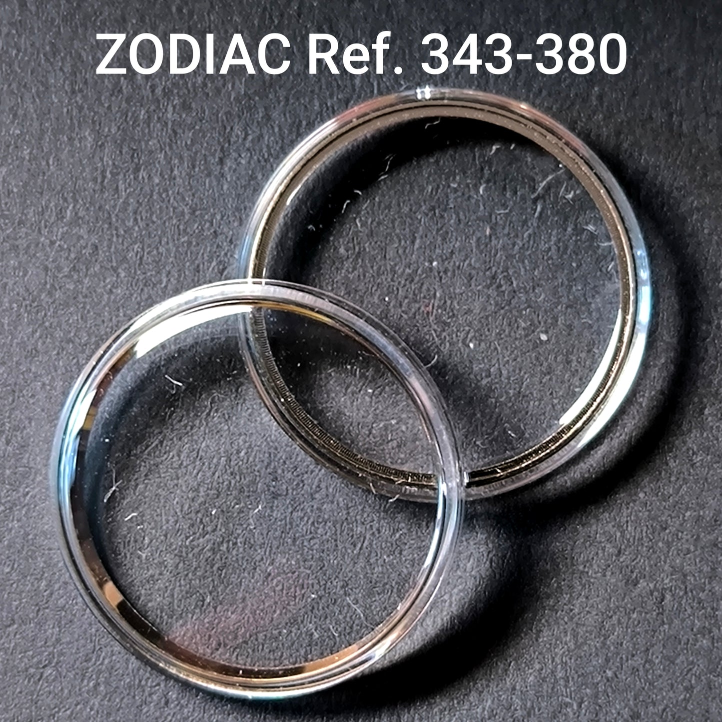 ZODIAC - orig. NOS ATC Uhrglas - Vintage - Ref. 343-380 = ident. Ref. 342-380