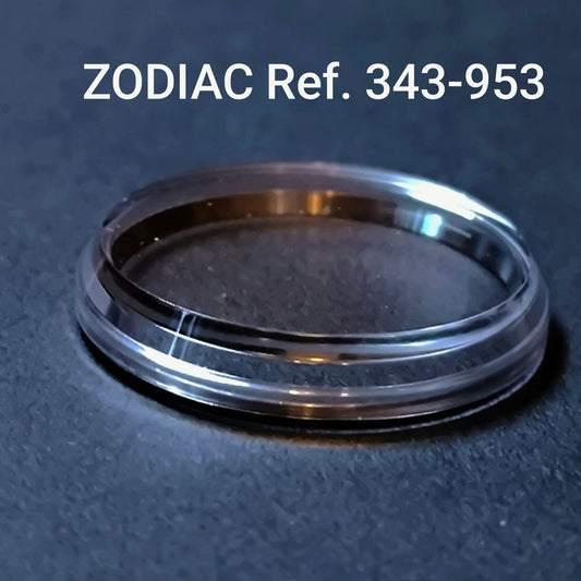 ZODIAC - orig. NOS Uhrglas - Plexi ATC Grundform - spezial - Vintage - Ref. 343-953