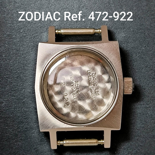 ZODIAC - Vintage NOS - orig. Gehäuse, Krone & Glas - Stahl - Ref. 472-922