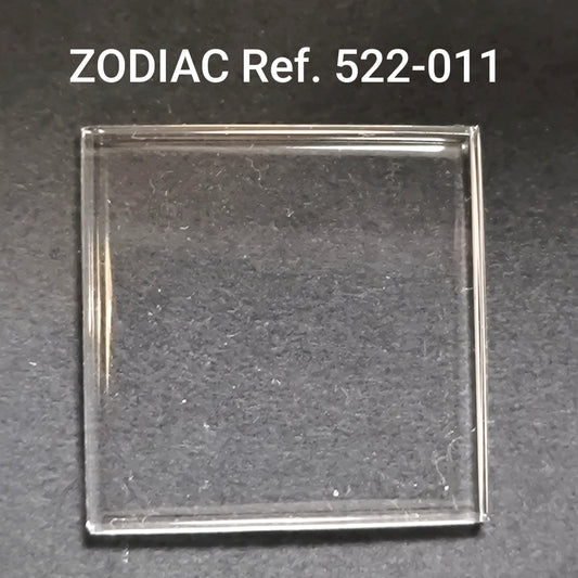 ZODIAC - orig. NOS Uhrglas - Vintage - Ref. 522-011 - Plexiglas viereckig