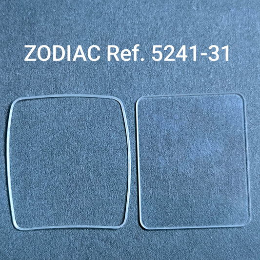 ZODIAC - orig. NOS Uhrglas mit I Dichtung - Vintage - Ref. 5241-31