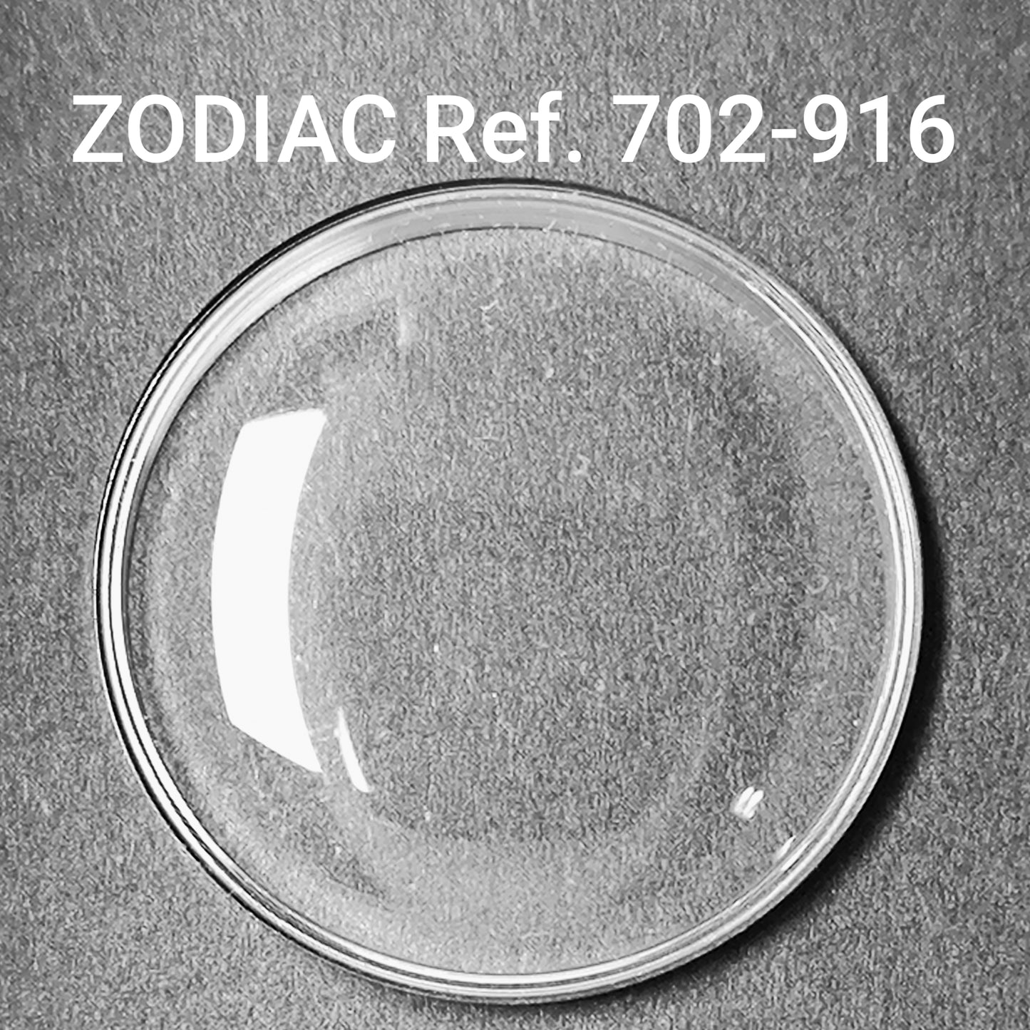 ZODIAC - orig. NOS Uhrglas - Vintage - Ref. 702-916 - ATC Spannring