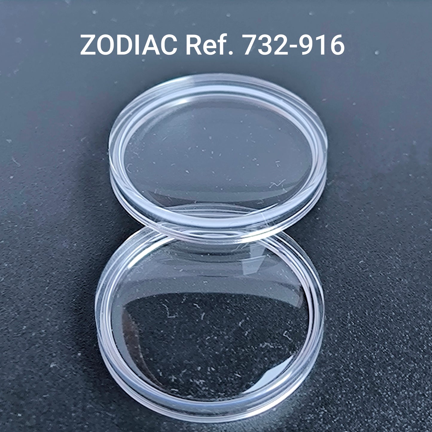 ZODIAC Sea Wolf - orig. NOS Uhrglas - Vintage - Ref. 732-916