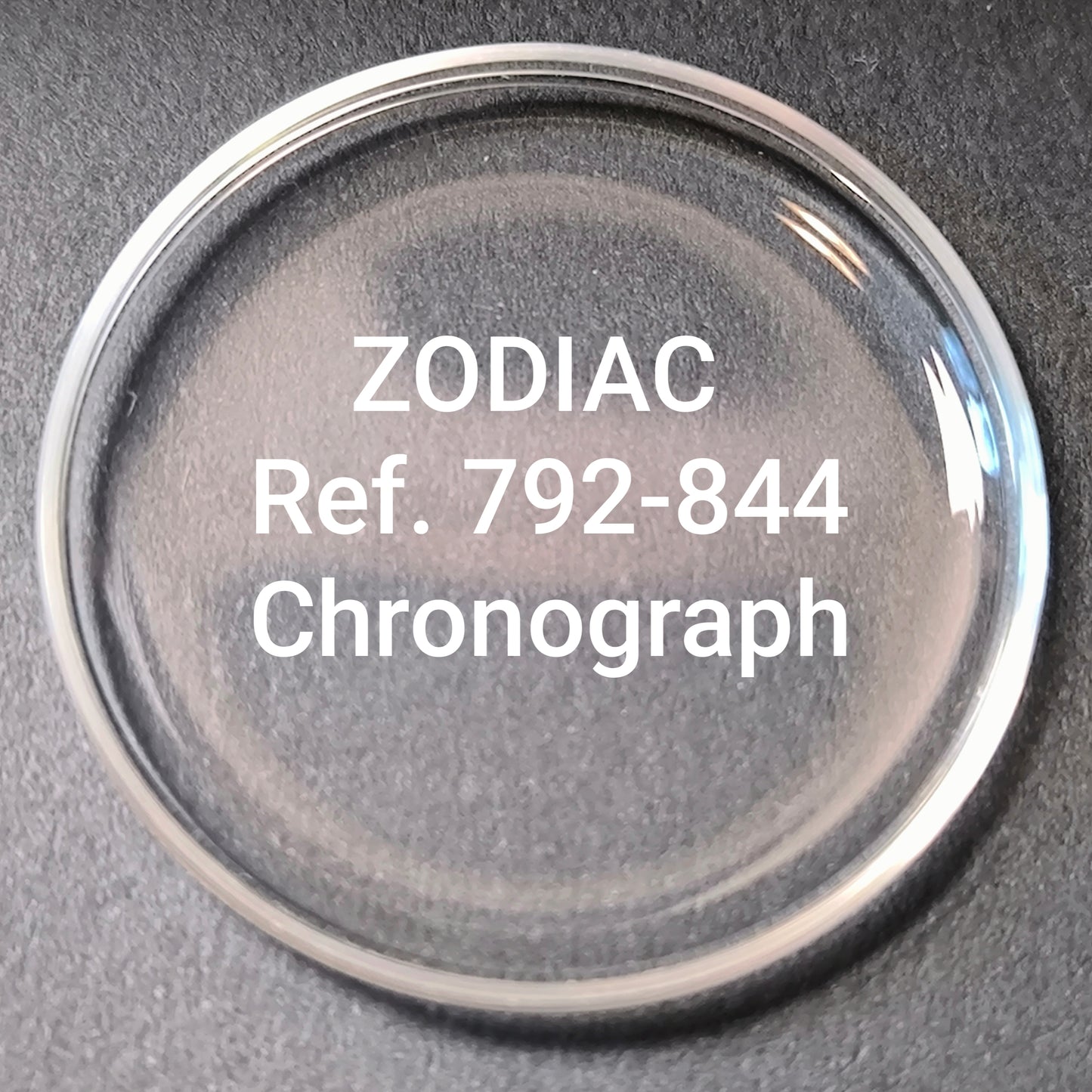 ZODIAC - orig. NOS Plexi Uhrglas - Vintage - Chronograph Ref. 792-844