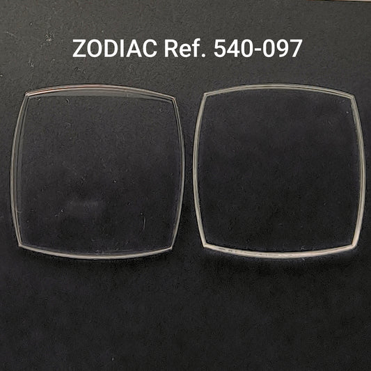 ZODIAC - orig. NOS Uhrglas - Vintage - Ref. 540-097 - Plexiglas Kissenform