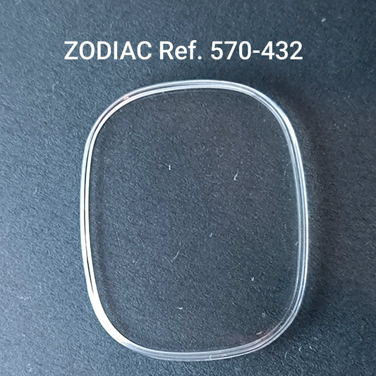 ZODIAC - orig. NOS Uhrglas - Vintage - Ref. 570-432 - Plexiglas Ballenform
