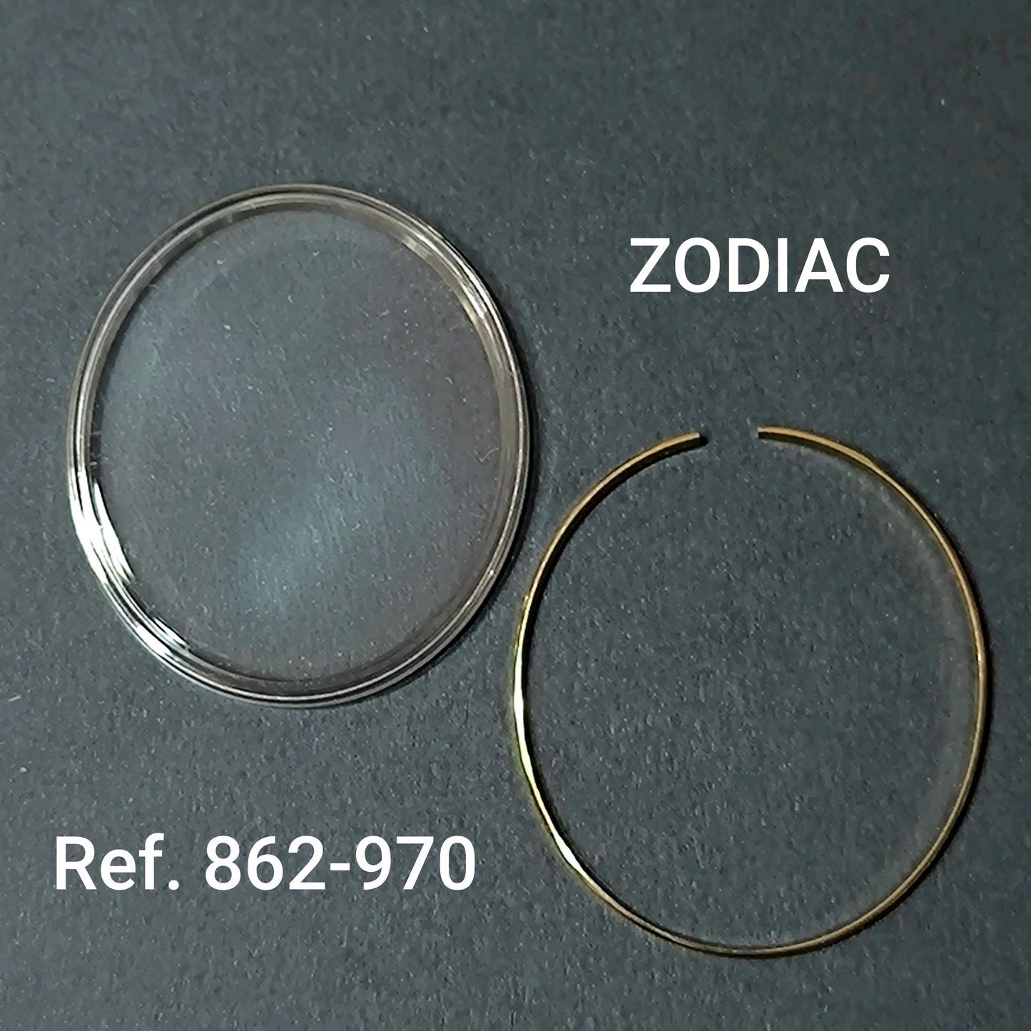 ZODIAC - orig. NOS Uhrglas - Vintage - Ref. 862-970 - Plexiglas Ballenform mit ATG oder ATC Spannring - für SST 36000 Herrenuhr Automatic