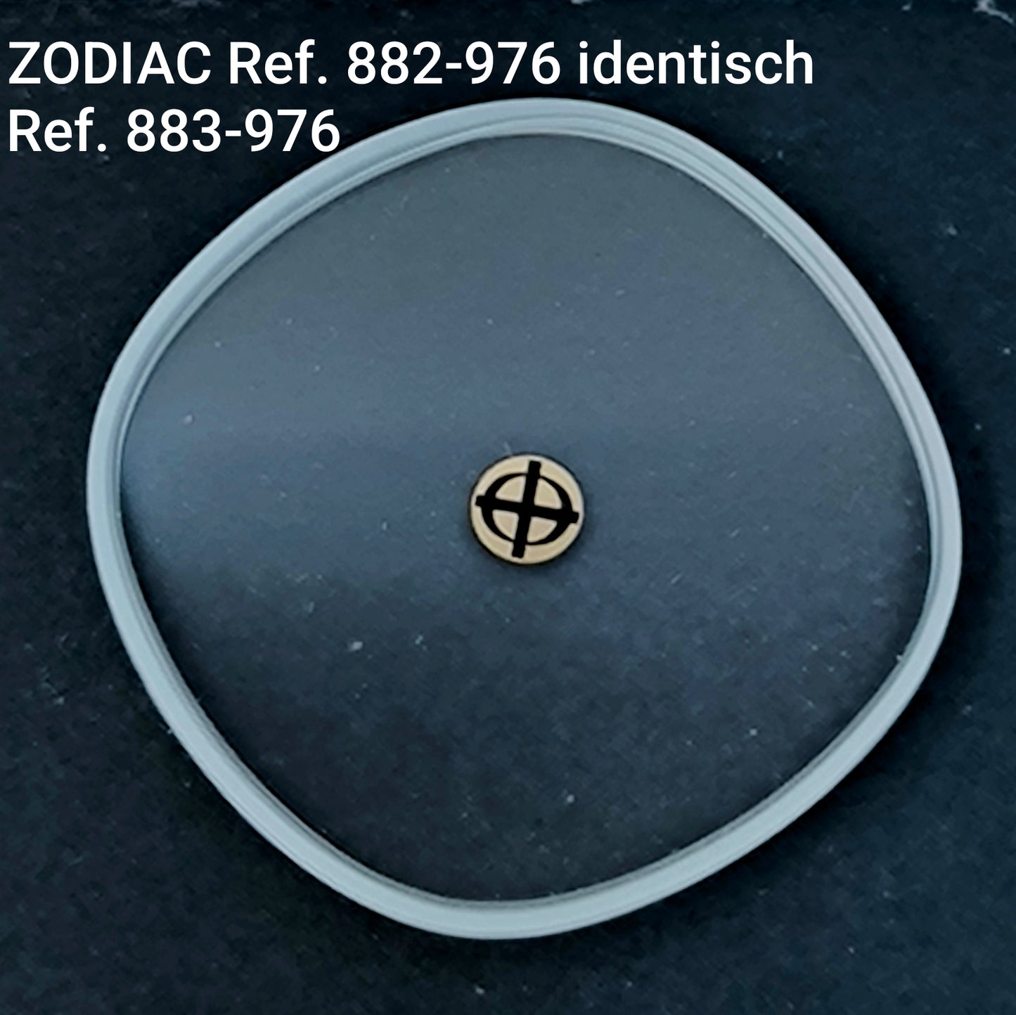 ZODIAC Astrographic Mineralglas - Ref. 882-976 = ident. Ref. 883-976 - Vintage - NOS